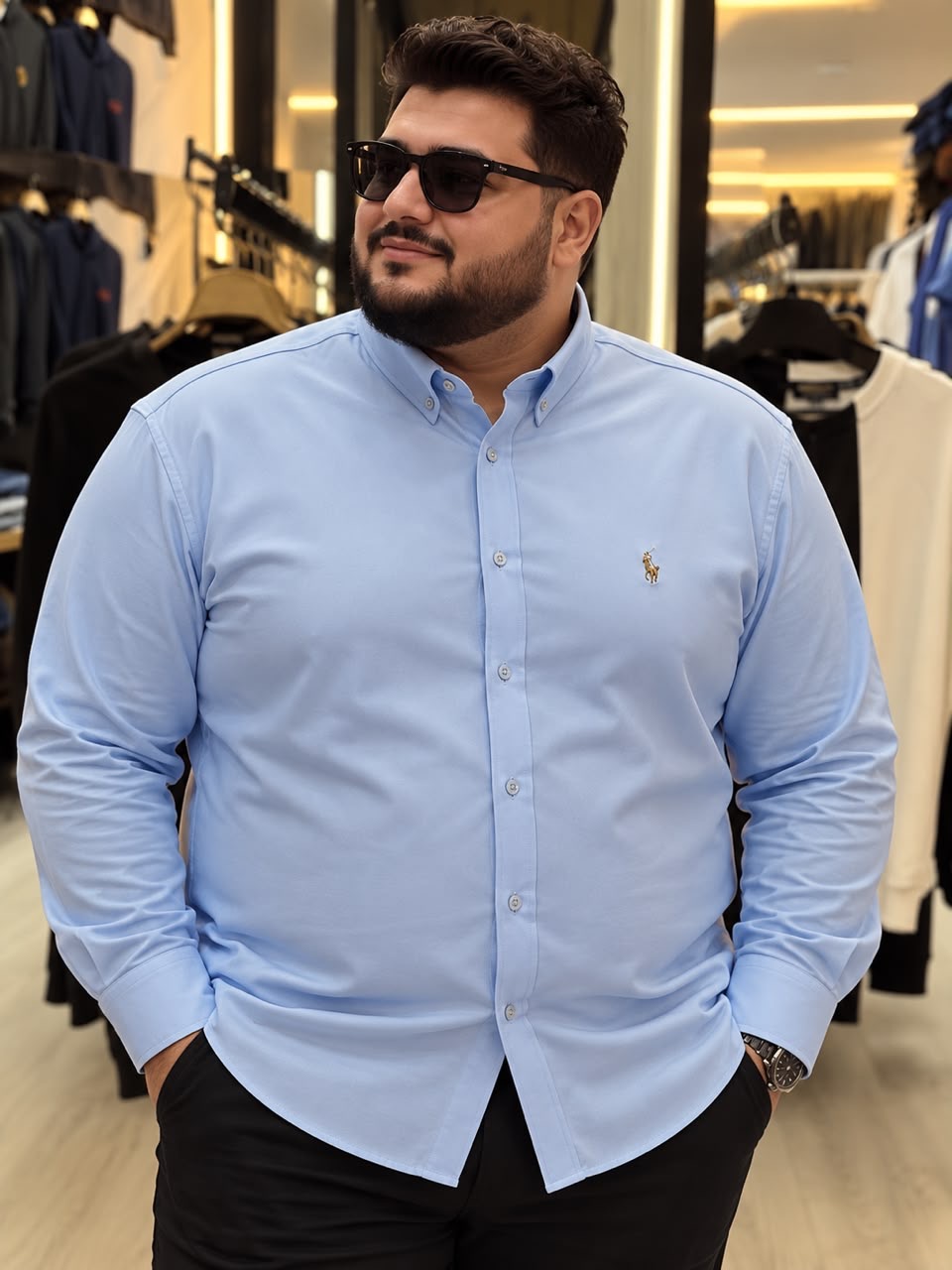 قميص بولو سادة