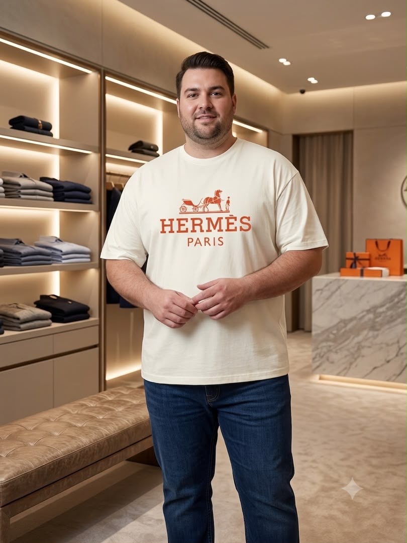 تيشيرت hermes بيور