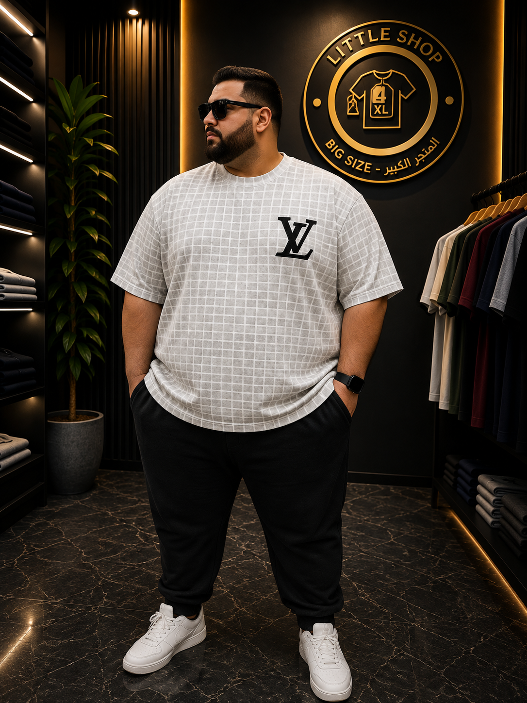 تيشيرت LV مربعات EURO